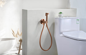 Bless Brushed Rose Gold Concealed Bidet Mixer, view 2