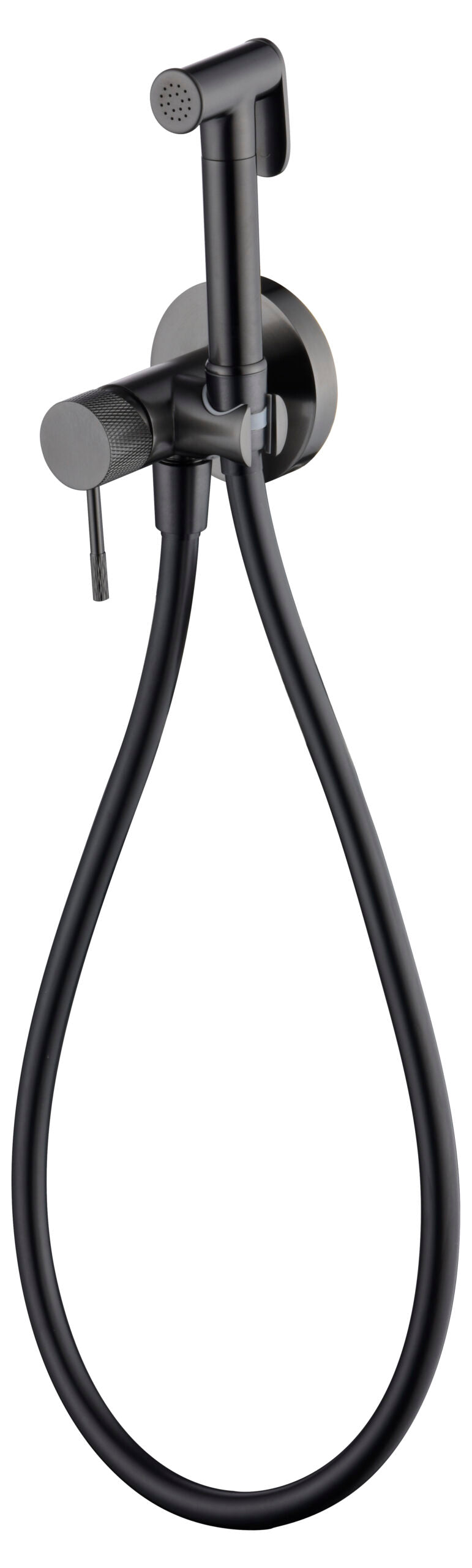 Black Gun Metal Built-in Bidet Faucet Modern Design, view 6