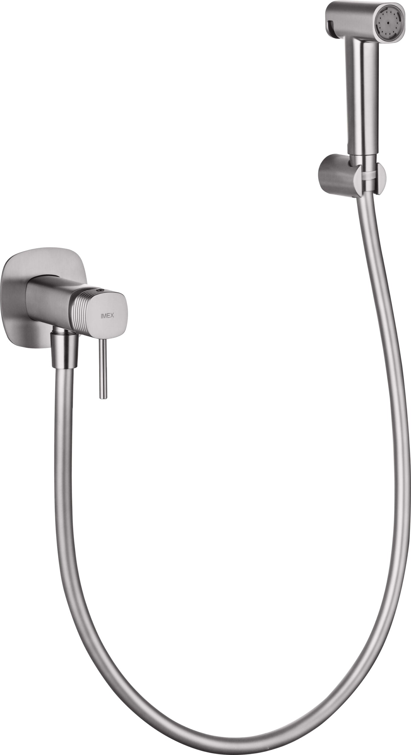 Firenze Brushed Nickel Concealed Bidet Mixer, main product view