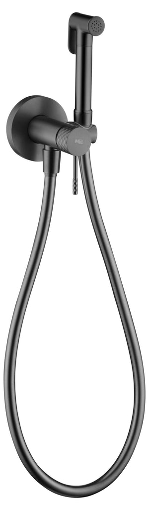 Black Gun Metal Built-in Bidet Faucet Modern Design, view 6