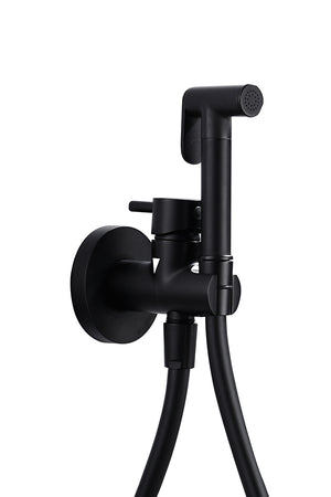 Matte Black Built-in Bidet Faucet Modern Bathroom, view 2