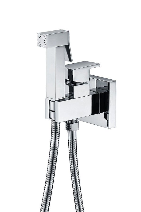 Chrome Built-In Bidet Faucet Single Lever Mixer, view 2