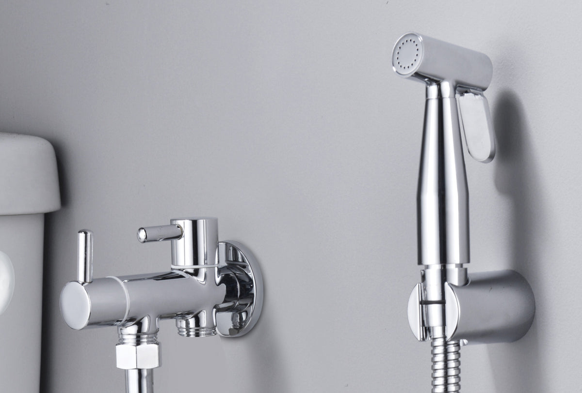 Ness Chrome Bidet Mixer Single Lever Recessed, view 3