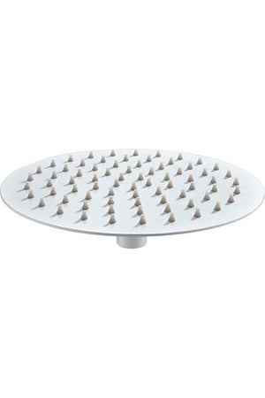 Round Matte White Shower Head 20cm Modern Bathroom, view 2