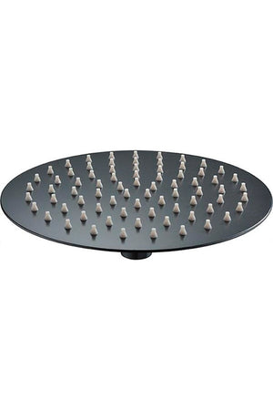 Round Matte Black Shower Head 20cm Modern Bathroom, view 2
