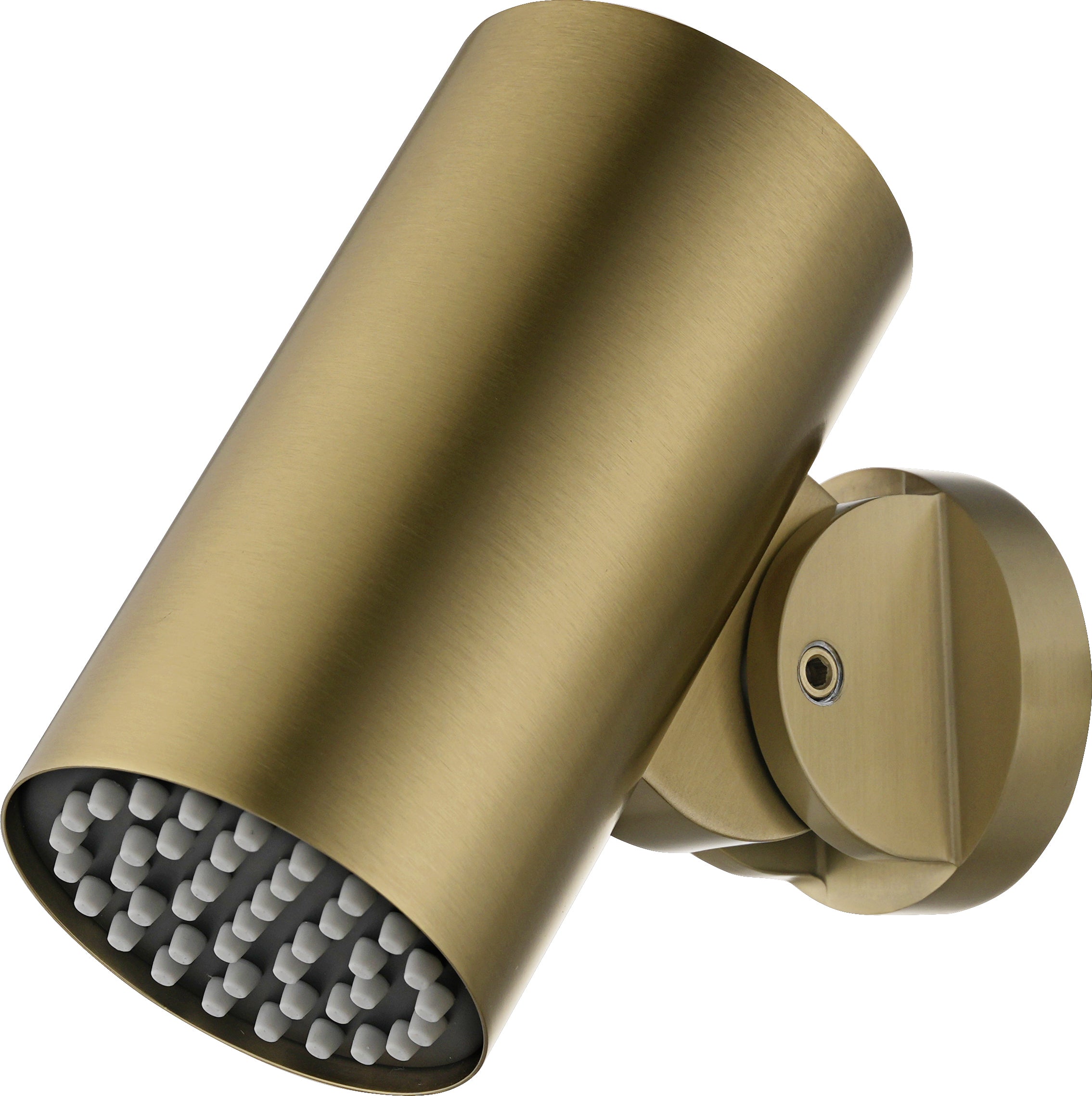 Tube Brushed Gold Round Rain Head for Concealed Showers, main product view