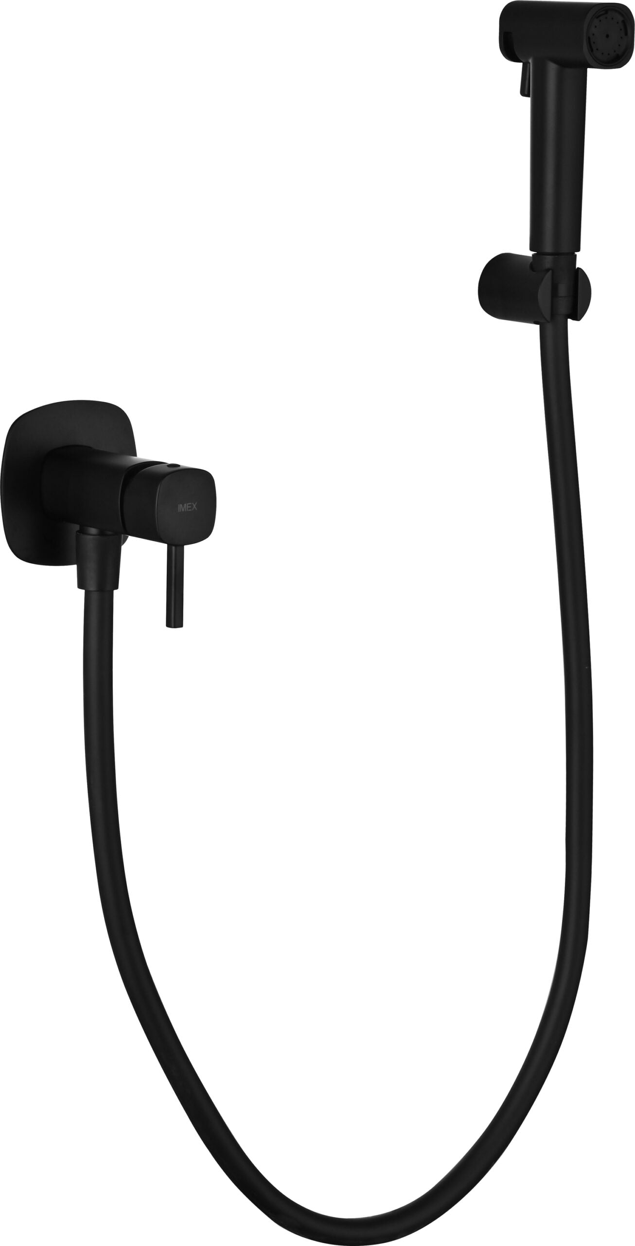 Toscana Matte Black Concealed Bidet Mixer, main product view