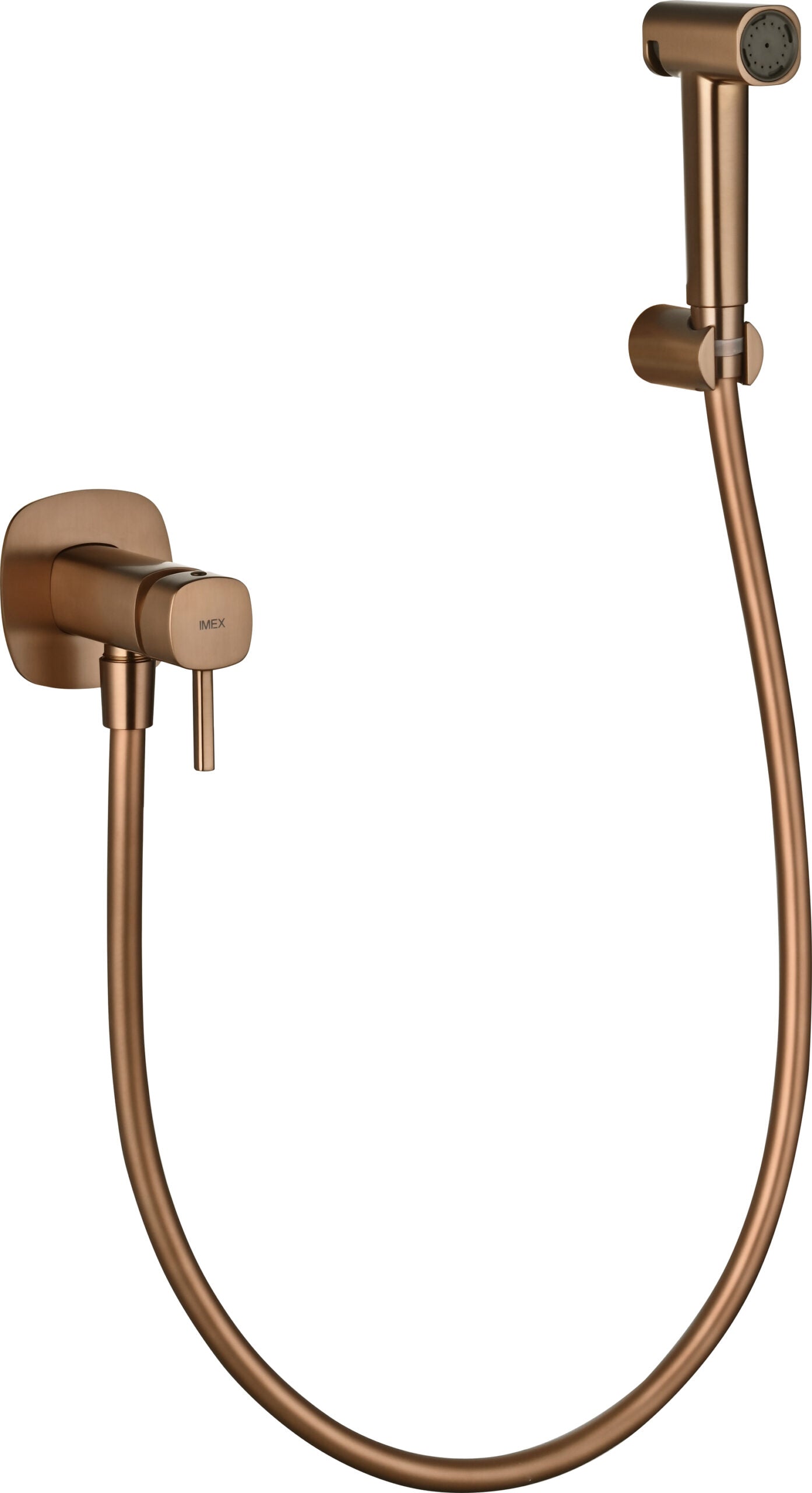 Toscana Brushed Rose Gold Concealed Bidet Mixer, main product view