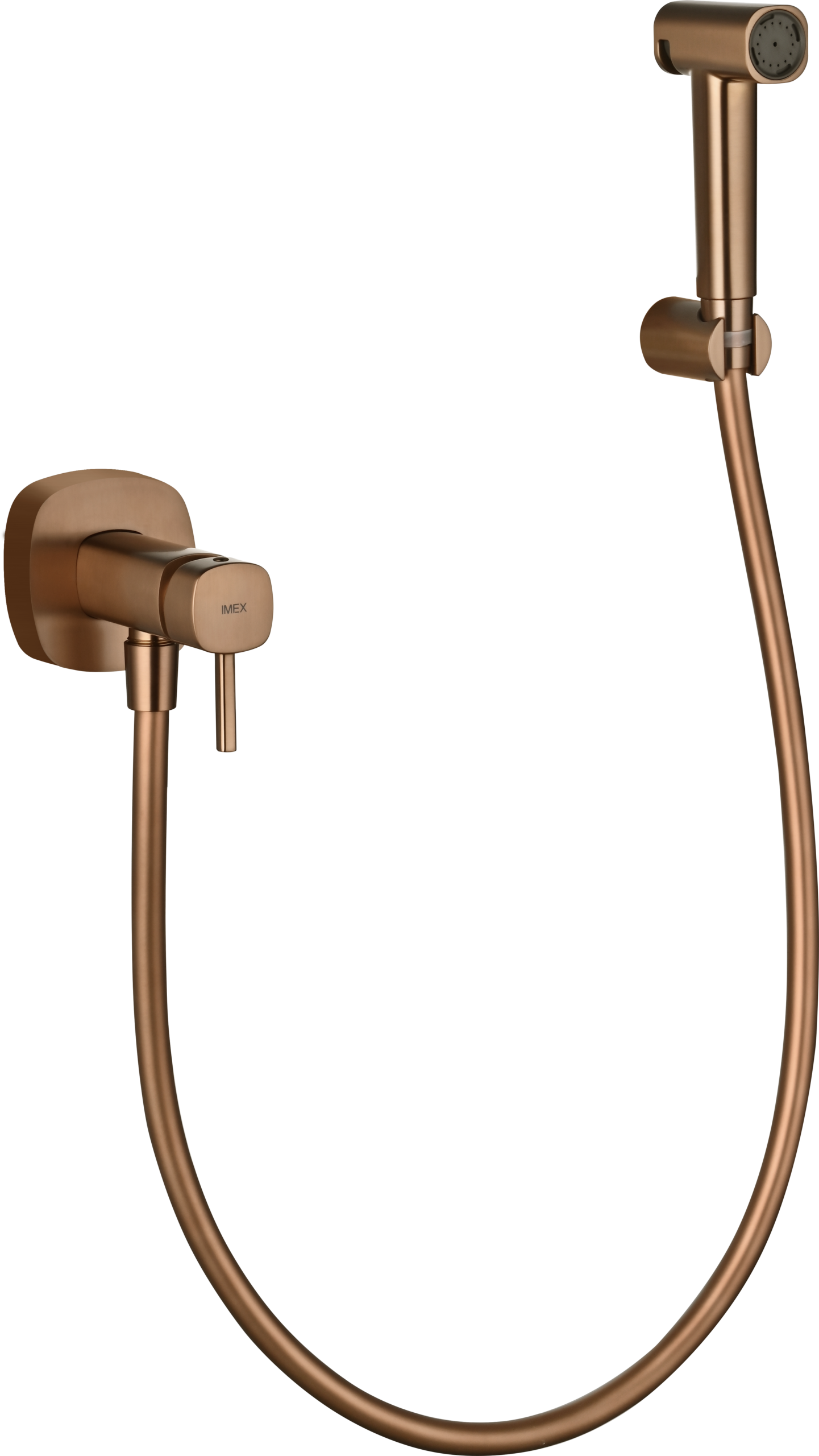 Toscana Brushed Rose Gold Concealed Bidet Mixer, view 2