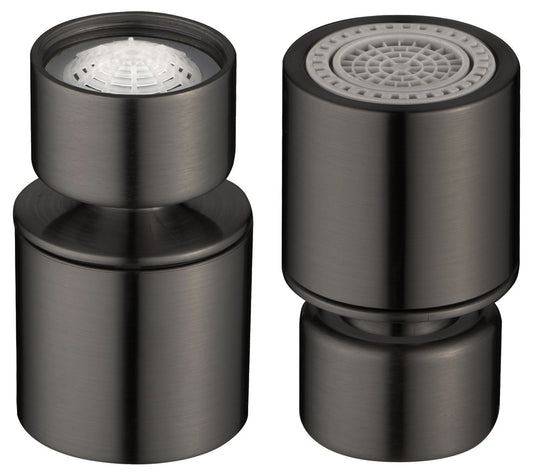 Aireador Rótula M22H De Cocina Dos Funciones Acabado Negro Gun Metal - Bathroom Product