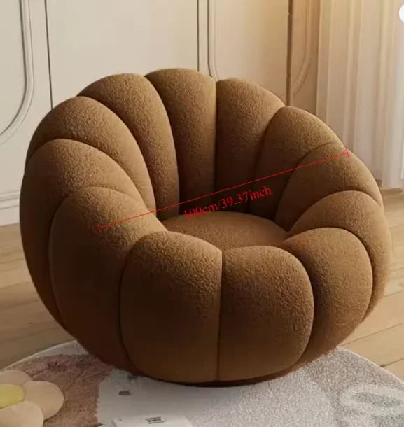 Sillón nórdico perezoso con forma de nube de calabaza 