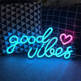 Good Vibes Multicolor Neon Sign