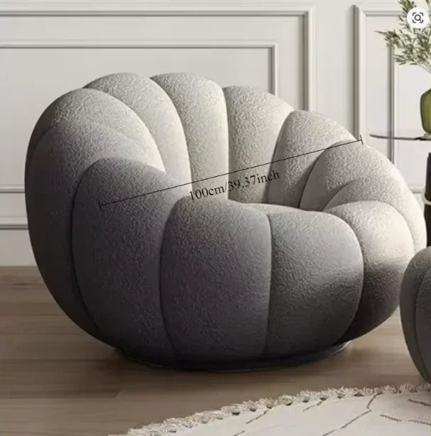 Sillón nórdico perezoso con forma de nube de calabaza 
