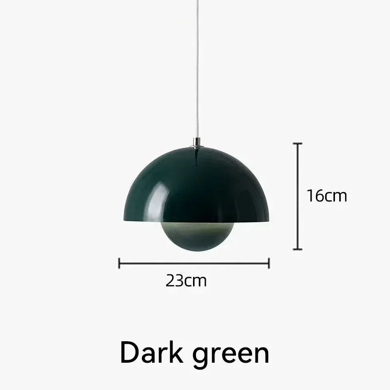 Nordic Flower Semicircular Hanging Pendant Lamp