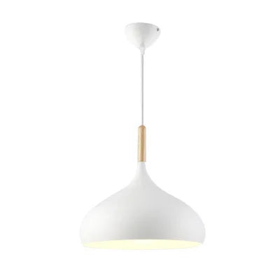 LED Colored Wooden Pendant Light  Lamp