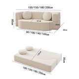 Foldable Bed Modular Retro Arm Compressed Sofa
