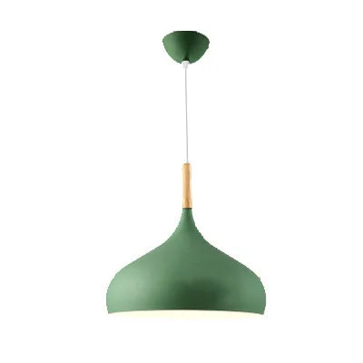 LED Colored Wooden Pendant Light  Lamp