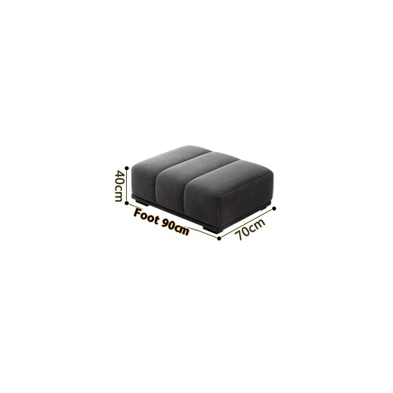 Minimalist Modular Velvet Sectional Compressed Sofa