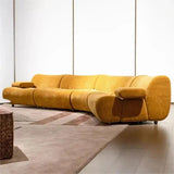 Italian Minimalist Pine Fabric Sofa