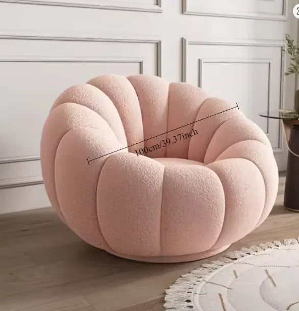 Sillón nórdico perezoso con forma de nube de calabaza 