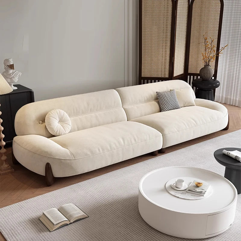 Italian Minimalist Luxury Cloud Flannel Sofa