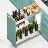 Kitchen Pull Multi functional Drawer Seasoning Cabinet - 10 x 45 x 43 - Kitchen Essentials