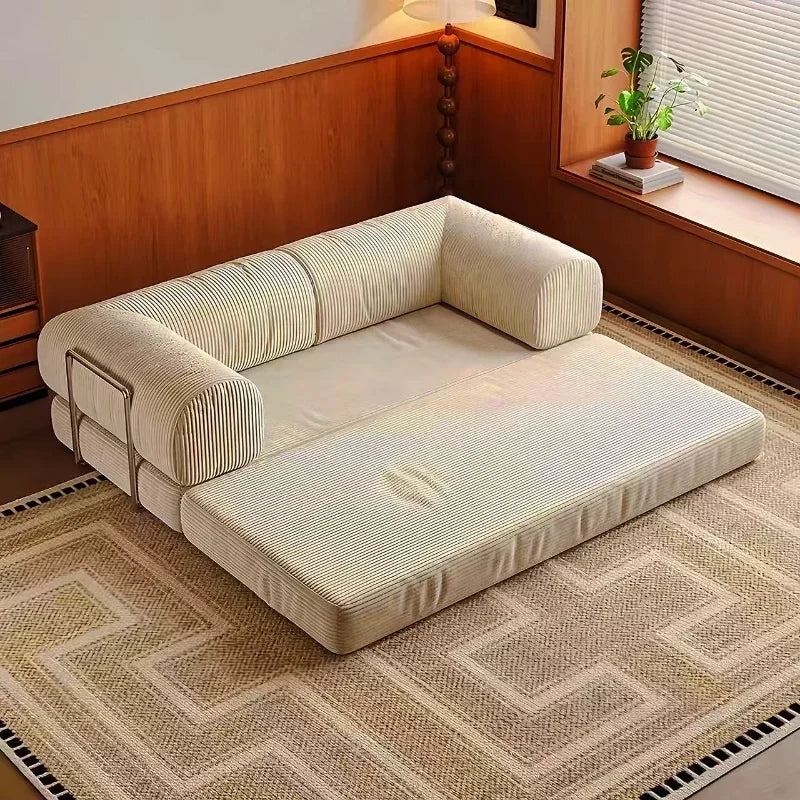 Vacuum Compression Corduroy Bed Foldable Sofa