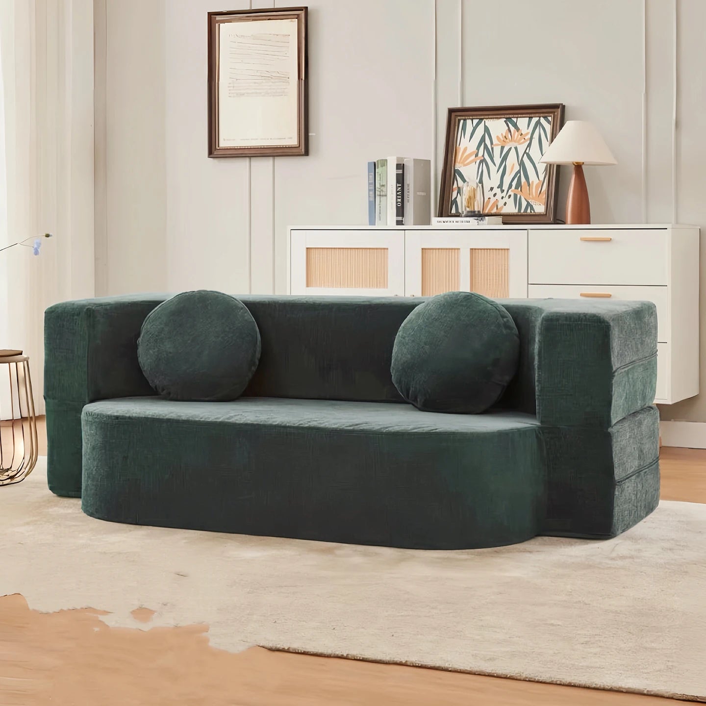 Foldable Bed Modular Retro Arm Compressed Sofa