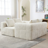 Modern Modular L Shaped 3 Seater Chaise Lounge Sofa