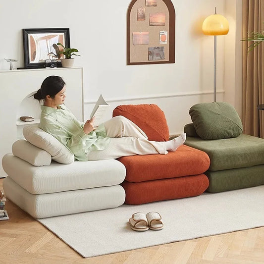 Modular Sectional L Shaped Compressed Bed Sofa