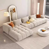 Minimalist Modern Cloud Puff L Shaped Sectional Sofa
