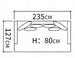 Doppelsitze - 235 cm