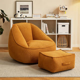 Corduroy Single Lightweight Ottoman Bean Bag Chair