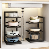 Under Sink Multi Tier Kitchen Storage Cabinet Organizer - Kitchen Essentials