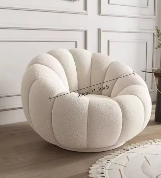 Sillón nórdico perezoso con forma de nube de calabaza 