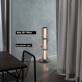 Nordic LED Stand Lighting Smoke Glass Floor Lamp