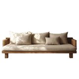 Wooden Minimalist Corner Outdoor Sofa Set
