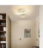 Moderne minimalistische LED-Deckenleuchte in Kreis-Abfangform