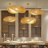 Bamboo Chandelier Pendant Lamp Hanging Wood Ceiling Light