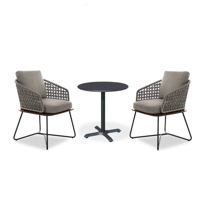 Nordic Outdoor Garden Wooden Rattan Sofa Set