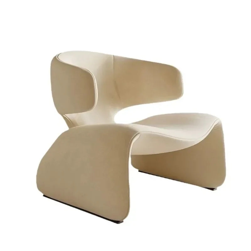 Flannel Curved Single Leisure Rest Chair