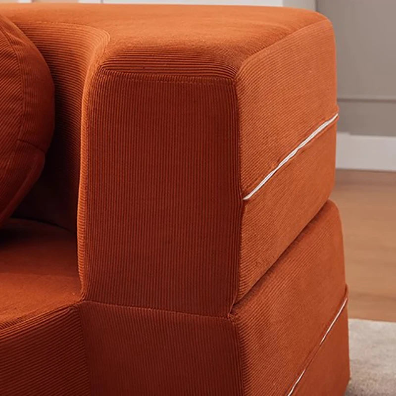 Foldable Bed Modular Retro Arm Compressed Sofa