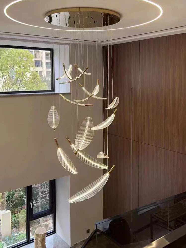 LED Chandelier Modern Spiral  Pendant Light
