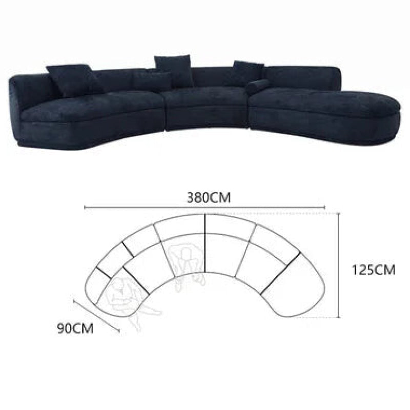 Modern Minimalist Italian Moon Sofa