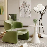 Flannel Curved Single Leisure Rest Chair