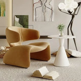 Flannel Curved Single Leisure Rest Chair