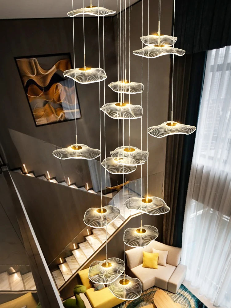 Nordic Circular Modern Chandelier Pendant Lamp