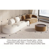 Sectional Minimalist Curved Modular Table Sofa Set
