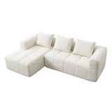 Modern Modular L Shaped 3 Seater Chaise Lounge Sofa