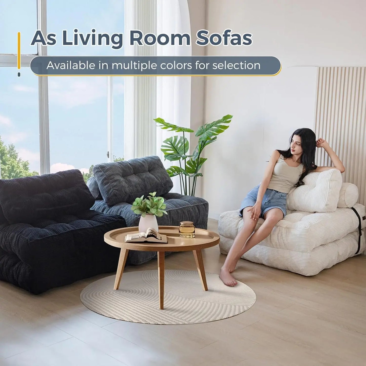 Fold Out Convertible Sleeper Chair Pillow Sofa Bed
